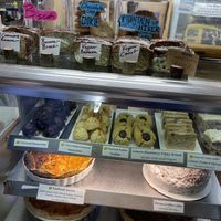 Vegan treats clearly marked    at New Moon Bakery and Cafe in Nederland