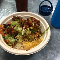 Chimichurri bowl with soyrizo at Green Tomato Grill in Orange