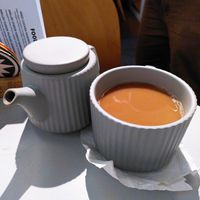 Chai Latte mit Hafermilch at Das Brett in Innsbruck