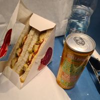 Wulf Club sandwich & orange pop at Wulf Deli in London