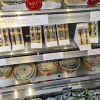 Prepackaged vegan options at Wulf Deli in London
