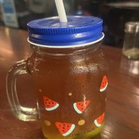 Iced tea lemon zest ( Sri Lankan black tea with lime and some sugar)  at MozzarElla By Nero Kitchen in Ella