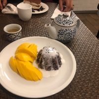 Amazing mango sticky rice!  at Veggie House in Los Angeles