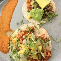 Vegan cauli tacos   at Paulina Escanes in San Juan