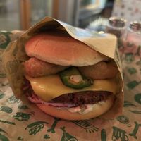 GREEN NOTORIOUS CHILI CHEESE  at Bastard Burgers - Sankt Paulsgatan in Stockholm