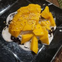 Sticky rice with mango and coconut milk at Suan Thai in Alicante