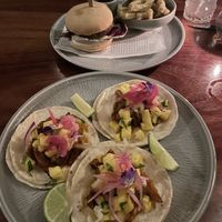 Mushroom burger, mushroom Al pastor   at Tucanes Restaurant in San Carlos