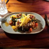 Fried tofu (hearty starter) at Tucanes Restaurant in San Carlos