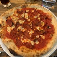 Vegan fratelli pizza   at Fratelli of Hebden in Hebden Bridge