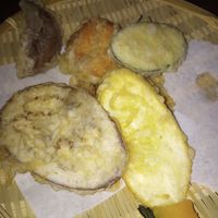 Vegetable tempura at Takumi Cuisine in Decatur