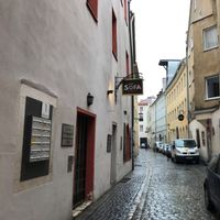 outside at Cafe Sofa in Regensburg