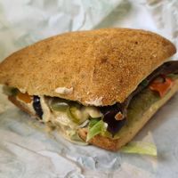 Hummus sandwich at Nadias Sandwich - Reberbansgade in Aalborg