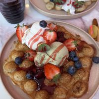 Delicious Waffle  at IJssalon Scoobs & Winstons in Alkmaar