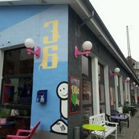 Store font at Cafe Ulla Terkelsen in Aalborg