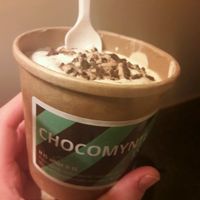 Mint chocolate ice cream! at Cafe Ulla Terkelsen in Aalborg