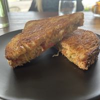 Vegan Reuben with tomato instead of meat - soooo good!   at Ted's  in Peterborough