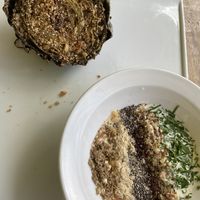 Alcachofa  a la parrilla  at Mercado Municipal in Villa De Leyva