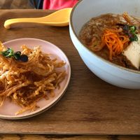 Ramen & side at ippudo V in Brooklyn
