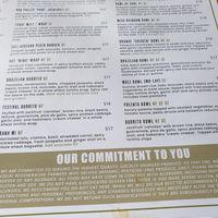 menu at Sage Bistro - Cloud Kitchen in Culver City