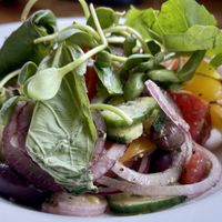 Heirloom tomato salad  at Sage Bistro - Cloud Kitchen in Culver City