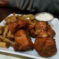 "Fish" (jackfruit) and chips at Sage Bistro - Cloud Kitchen in Culver City