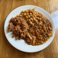 Bulgur, chickpeas and lentils 🌱 at Helvetia in Istanbul