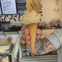 Biscoff cone at AL Gelato - Ormeau in Belfast