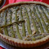 Asparagus quiche (catered) at Pacchamama in Lima
