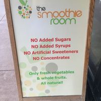 No added sugar. What a great find!  at The Smoothie Room in Orlando