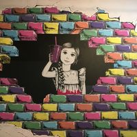 Beautiful artwork   at The Smoothie Room in Orlando