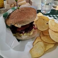 Vegan burger at Cibo in Aosta