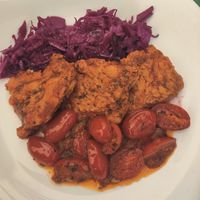 Soy pizzaiola at Cibo in Aosta