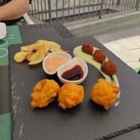 Tris di fritti at Cibo in Aosta