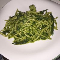 Trofie al pesto e patate at Cibo in Aosta