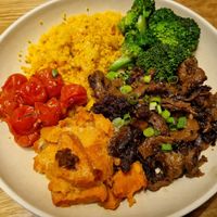Kimchi beef bowl at Next Level Veggie Grill - Downtown in Seattle