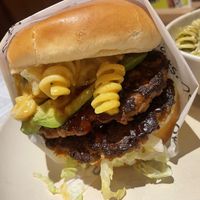 Mac burger  at Veggie Grill by Next Level - Downtown in Seattle