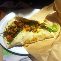 A BBQ wrap at Next Level Veggie Grill - Downtown in Seattle