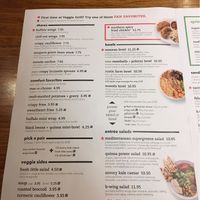 Menu 2 at Next Level Veggie Grill - Downtown in Seattle