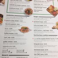 Menu 3 at Next Level Veggie Grill - Downtown in Seattle