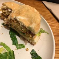 Crab burger  at Next Level Veggie Grill - Downtown in Seattle