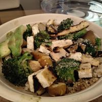 Tofu and veg quinoa bowl at Next Level Veggie Grill - Downtown in Seattle