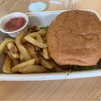 Santa Fe Chicken Burger... sooo good! at Next Level Veggie Grill - Downtown in Seattle