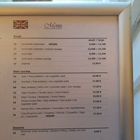 Menu at Offizierskasino in Koenigstein