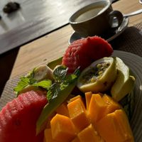 Fruit platter  at Casa Coco in Zanzibar