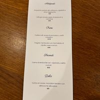 Menù   at Serpillo in Bevagna