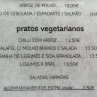 Ementa  at Sopas & Co - Maybe closed in Batalha