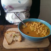 soup of the day 4,50€ at FreundSaft in Freiburg