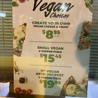 Red Swan Pizza - Vegan choices  at Red Swan Pizza in Hamilton