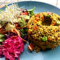 Kitchari (delicious)  at Raw Cafe in Lima