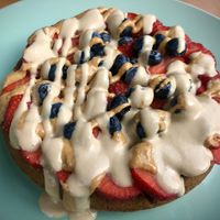 Quinoa Waffles (the best)  at Raw Cafe in Lima